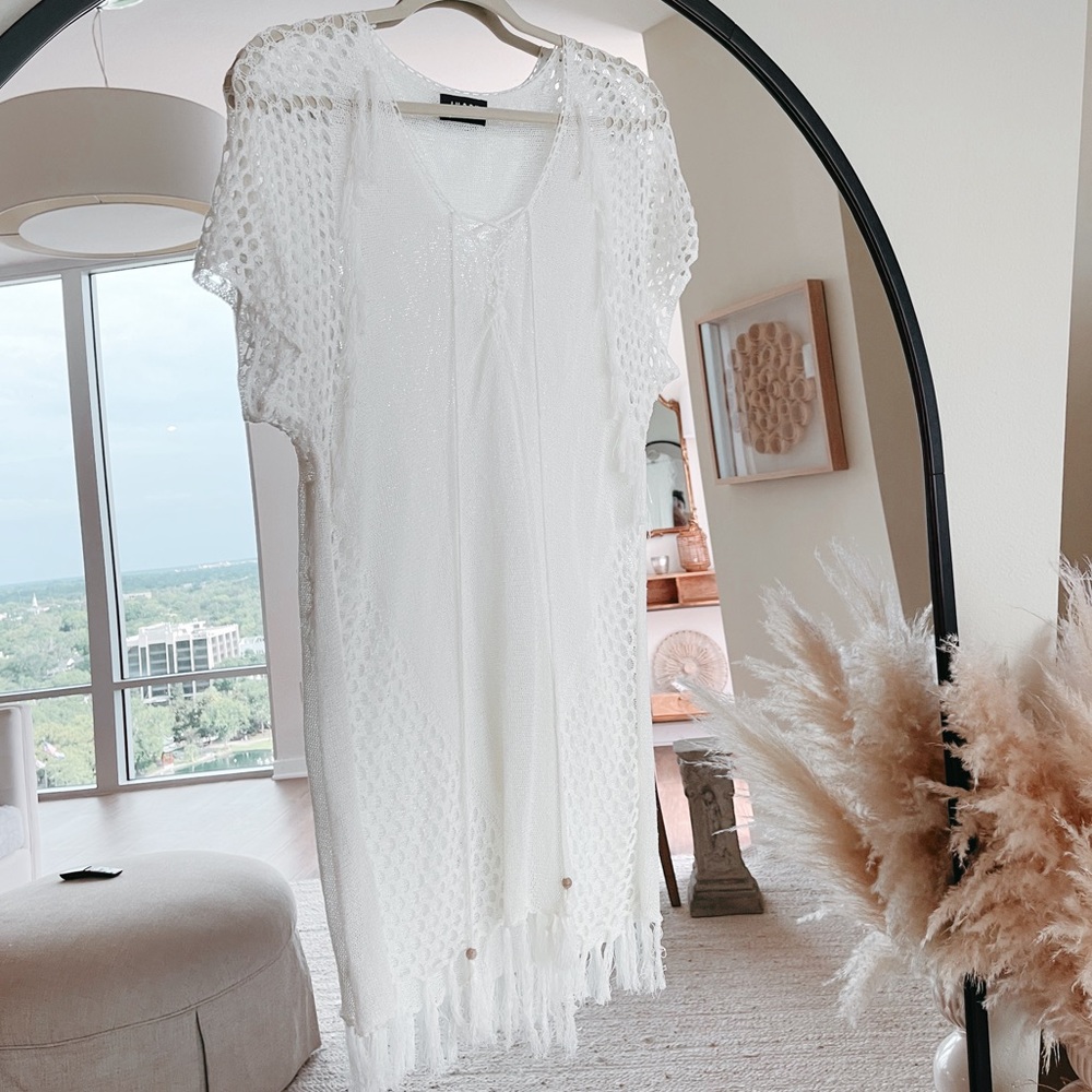 Boho crochet cover-up